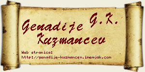 Genadije Kuzmančev vizit kartica